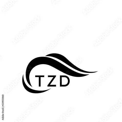 TZD letter logo. TZD blue image. TZD Monogram logo design for entrepreneur and business. TZD best icon.
 photo