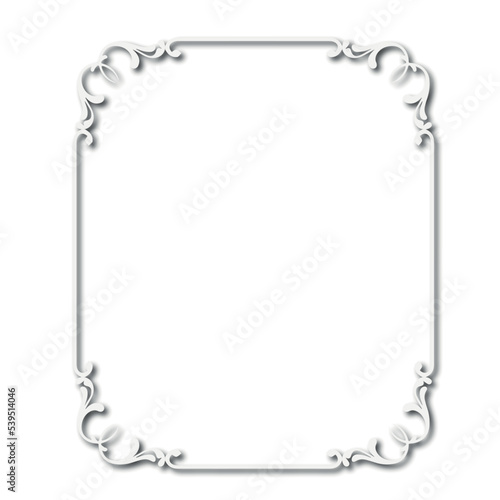 Frame, in the style of an ornament, Vector illustration eps 10, Art. 