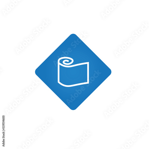 Toilet paper icon. Vector illustration.