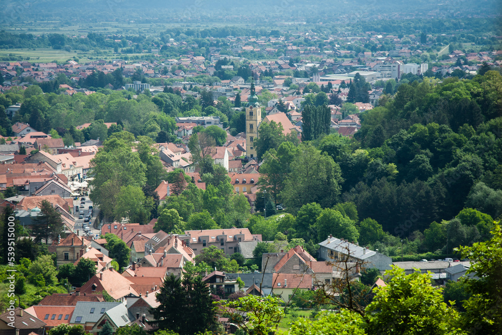 Panorama of Town of Samobor in Croatia