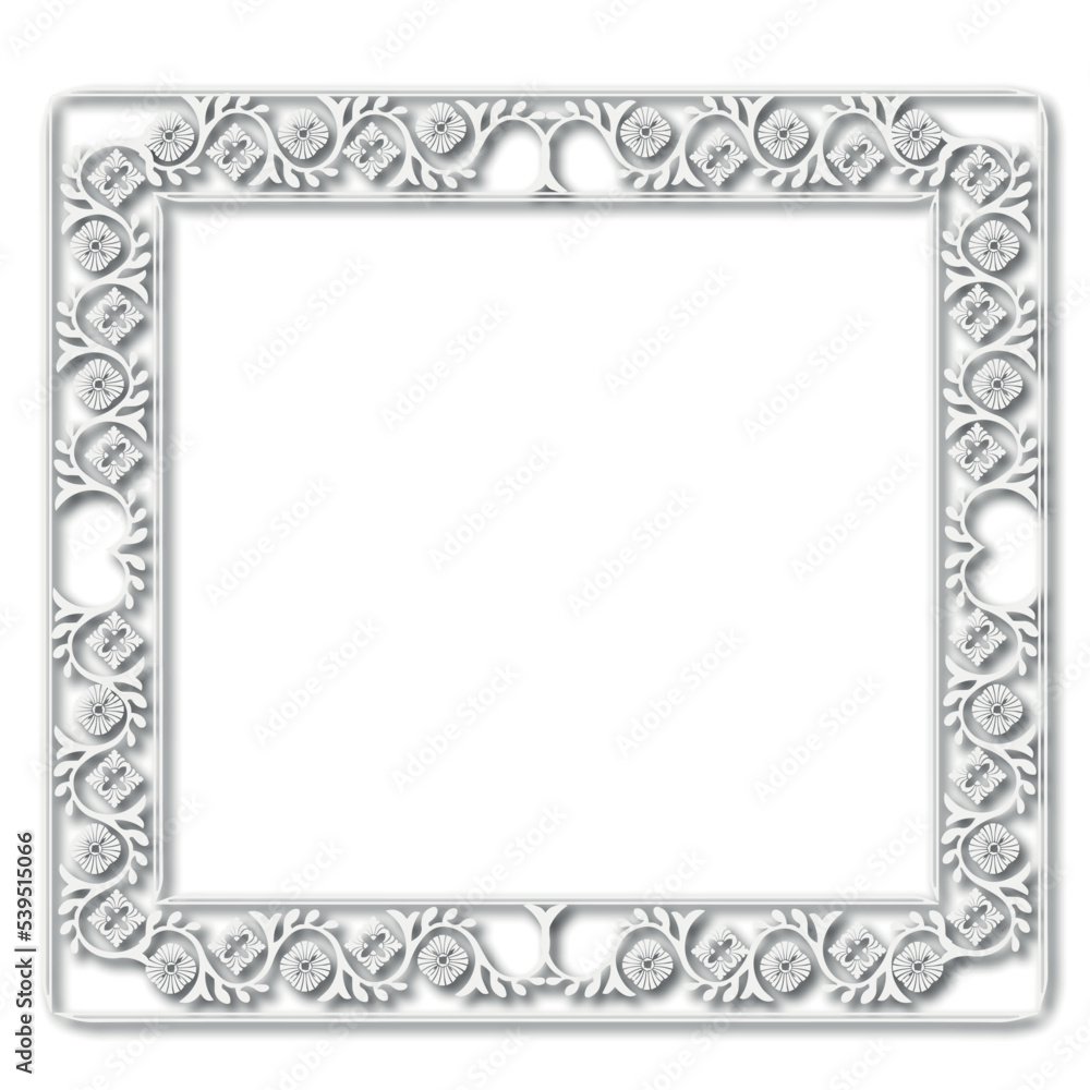 Frame, in the style of an ornament, Vector illustration eps 10, Art.	