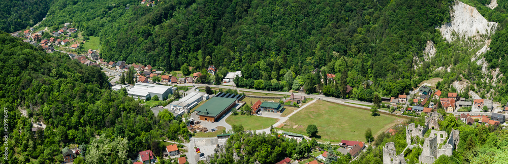 Naklejka premium Panorama of Town of Samobor in Croatia