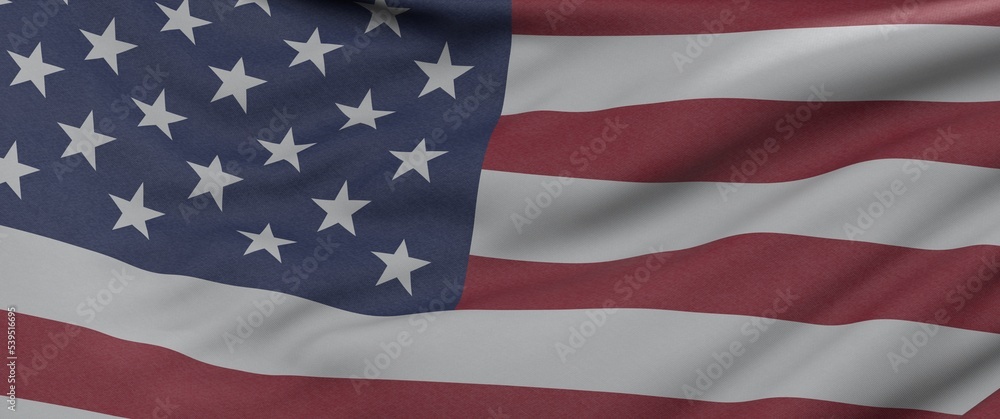 Obraz premium American Flag Wave Close Up