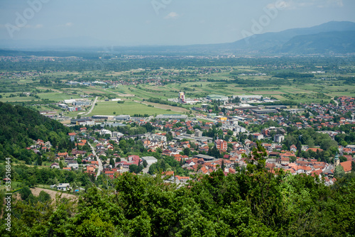 Panorama of Town of Samobor in Croatia