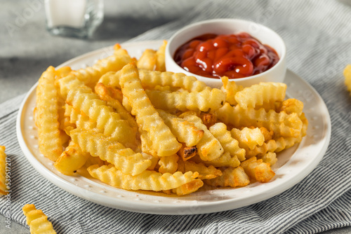 Canvas-taulu Homemade Crinkle Cut French Fries