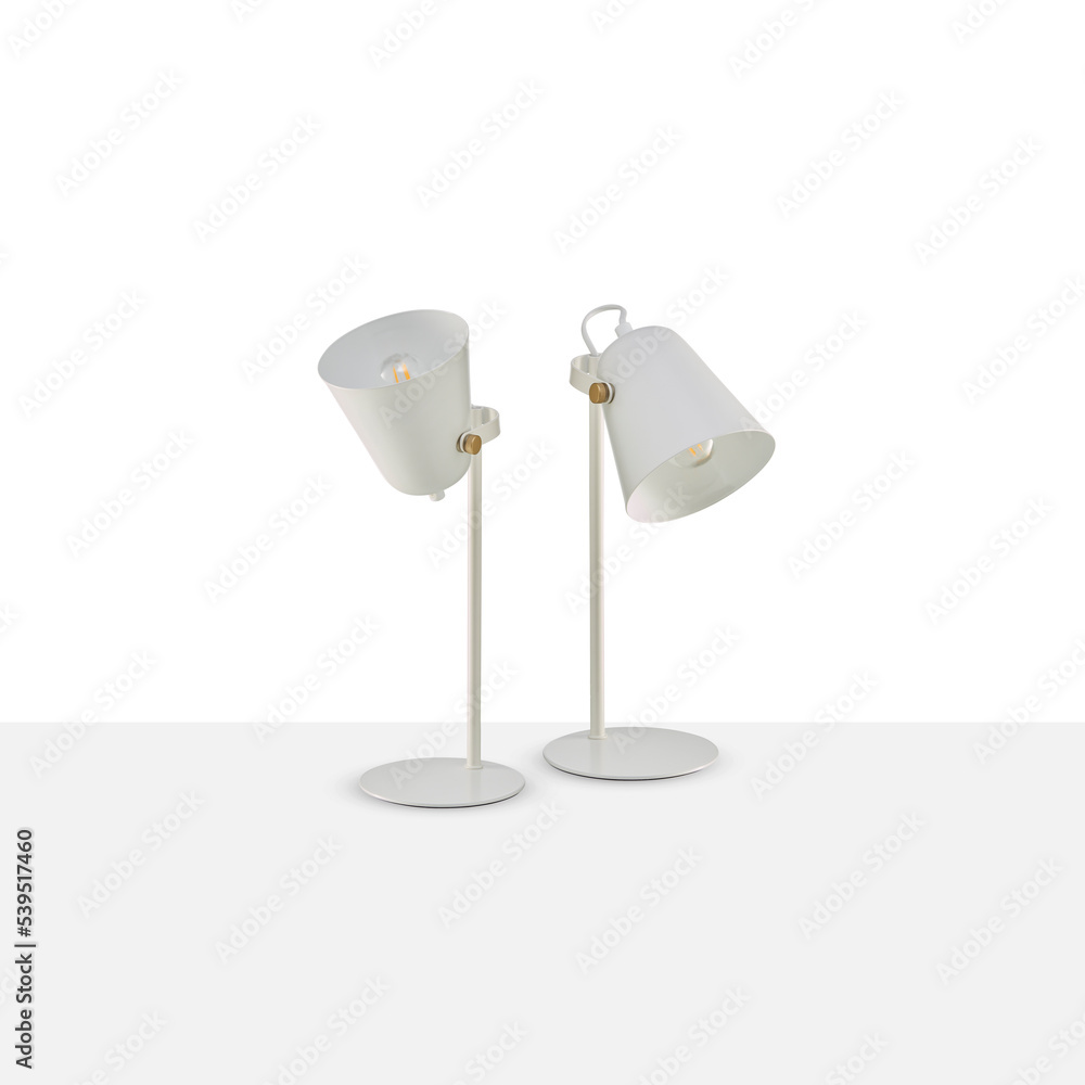 table lamp, reading, decorate the bedroom isolated on white background with clipping path table lamp, reading, decorate the bedroom isolated on white background with clipping path