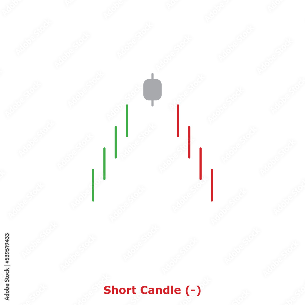 Short Candle (-) Green & Red - Round Short Candle (-) Green & Red - Round