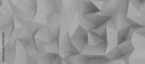 Fototapeta Naklejka Na Ścianę i Meble -  white grey abstract background of triangles low poly