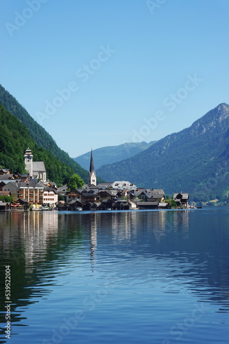 Hallstaetter lake in Upper Austria, the Austrian Alps