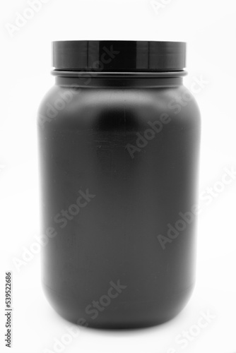 a whey protein bottle for package showcase isolated