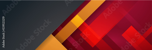 Free Download Abstract black red orange banner - GFXLoad