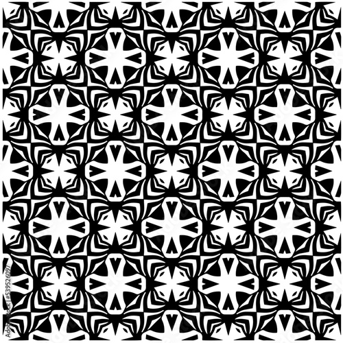  Design seamless monochrome geometric pattern. Abstract background. Vector art.Perfect for site backdrop, wrapping paper, wallpaper, textile and surface design. 