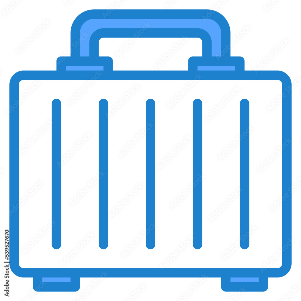 Fototapeta premium Bag blue style icon
