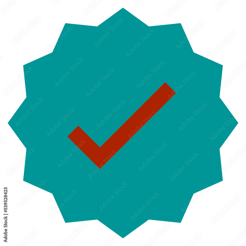 Correct flat style icon Correct flat style icon