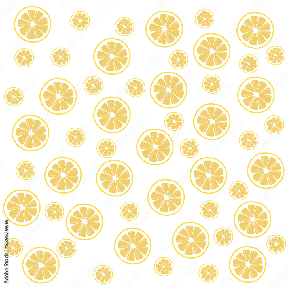 Slices of fresh yellow lemon summer background. Slices of fresh yellow lemon summer background.