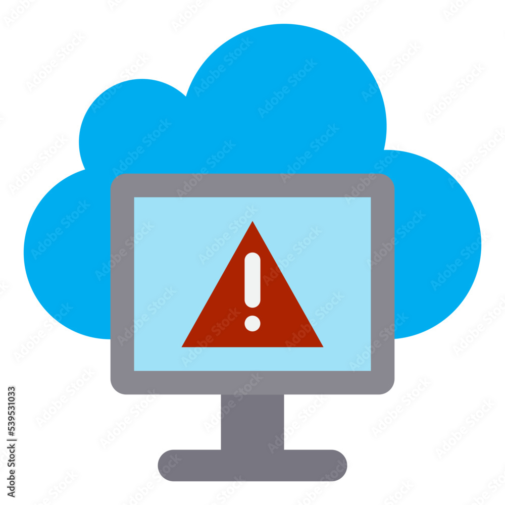 Warning flat style icon Warning flat style icon