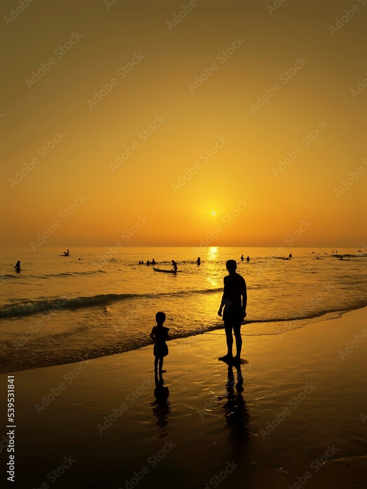 sunset on the beach sunset on the beach