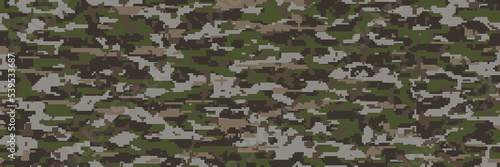 European War Battlefield Digital Camouflage  Highly sophisticated camouflage pattern to destroy visibility from digital devices  Strategy for hiding from detection and assault clearance.