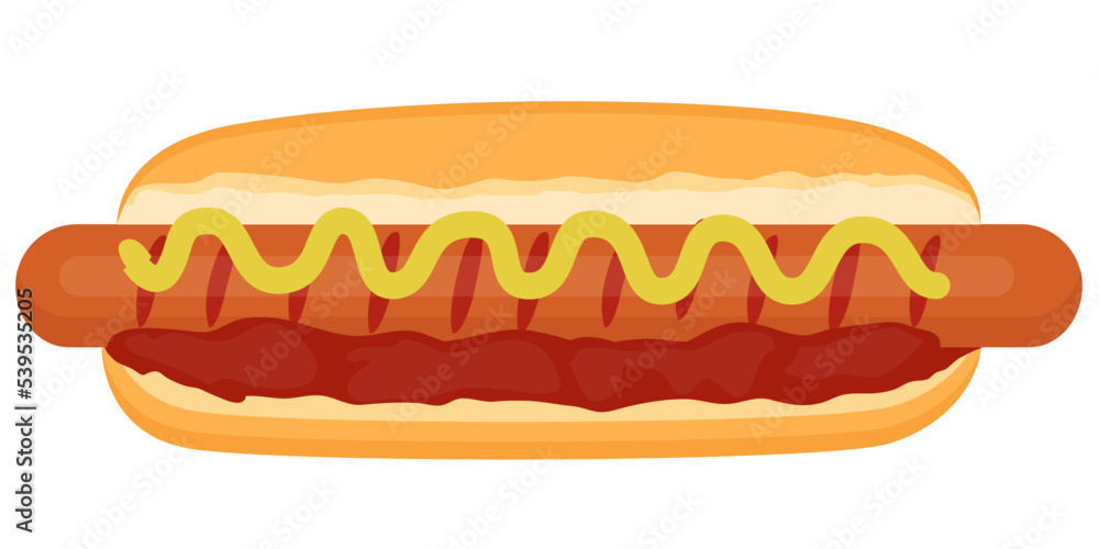 ホットドックのイラスト素材 ベクター ホットドックのイラスト素材 ベクター