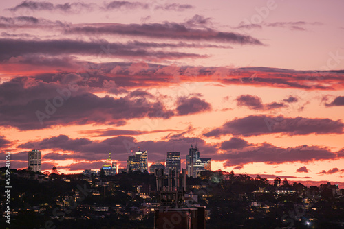 sunset over the city © Ryoji