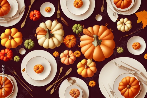 autumn still life with pumpkin