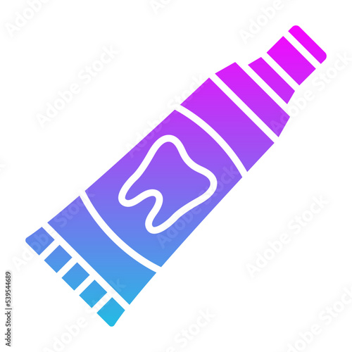 Toothpaste Glyph Gradient Icon