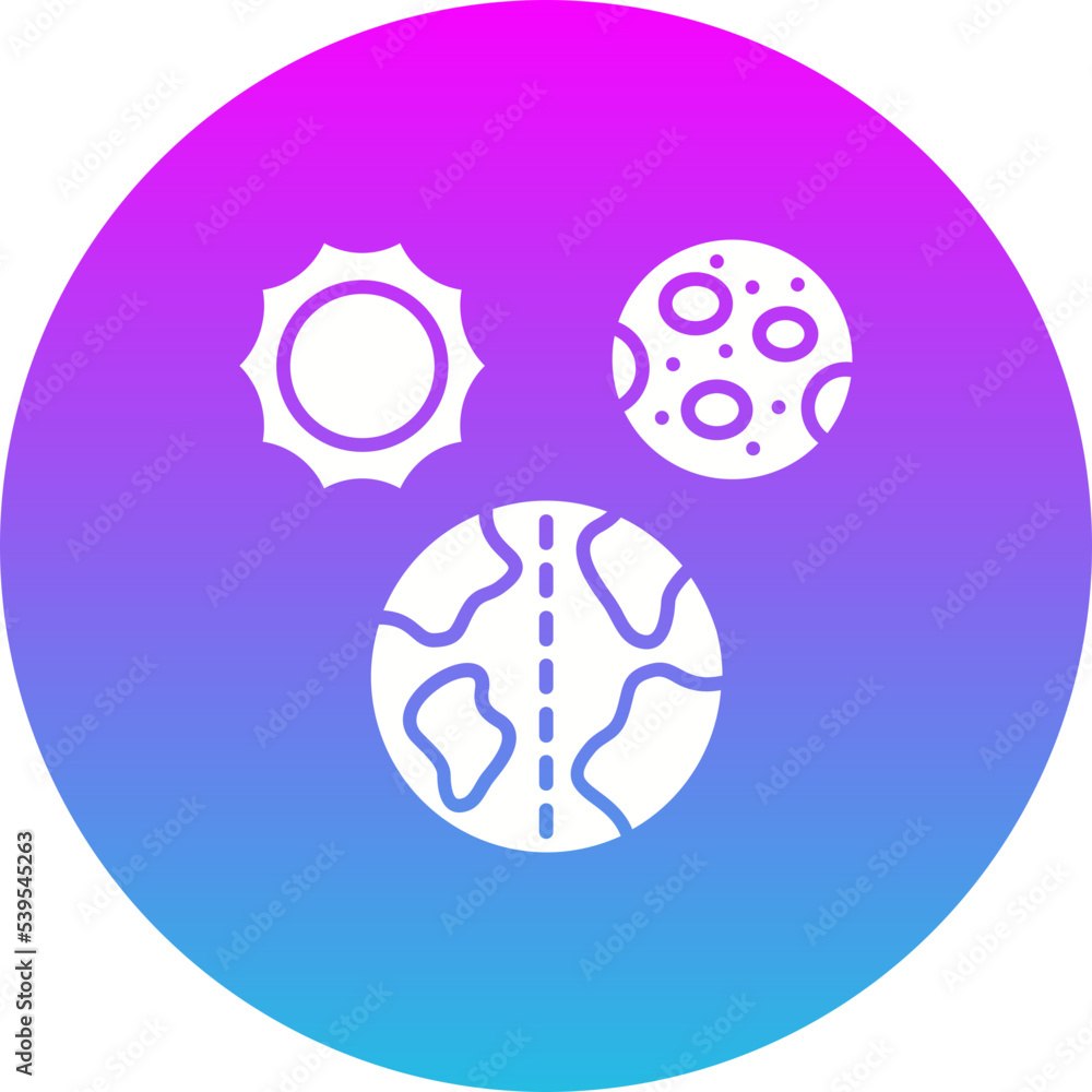 Day And Night Gradient Circle Glyph Inverted Icon Day And Night Gradient Circle Glyph Inverted Icon