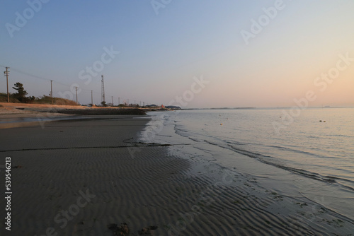 sunset on the beach