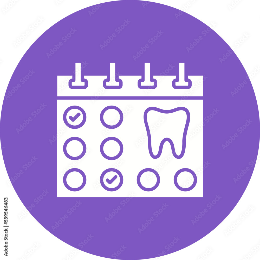 Appointment Multicolor Circle Glyph Inverted Icon Appointment Multicolor Circle Glyph Inverted Icon