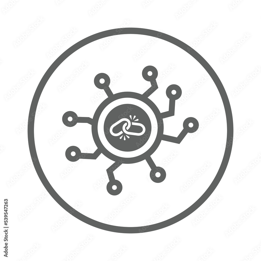 Link, link building, seo icon. Gray vector sketch. Link, link building, seo icon. Gray vector sketch.