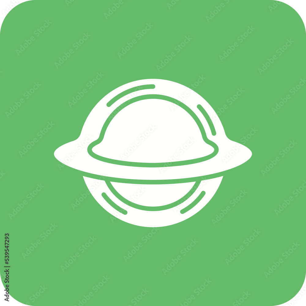 Fototapeta premium Black Hole Multicolor Round Corner Glyph Inverted Icon