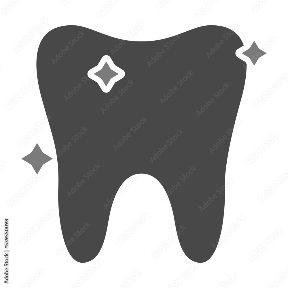Tooth Greyscale Glyph Icon Tooth Greyscale Glyph Icon