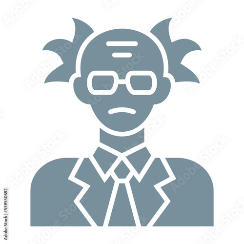 Scientist Multicolor Glyph Icon