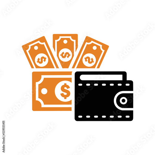 Money, cash, collection icon. Simple flat design Concept.
