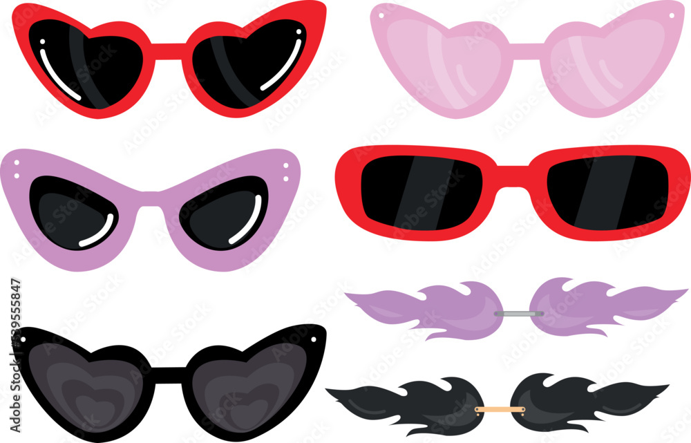 Lentes vector para personaje, lentes animados sunglasses vector de Stock |  Adobe Stock