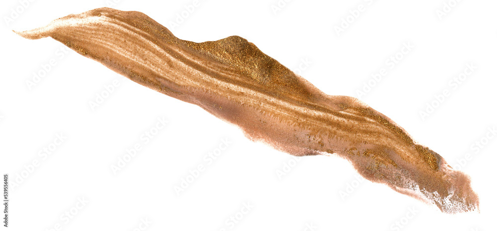 Hand-painted golden earthy watercolor brush stroke. Elegant acrylic cut-out shape. Creative design element. Neutral artistic abstract art texture. Luxury beige brown wash. Hand-painted golden earthy watercolor brush stroke. Elegant acrylic cut-out shape. Creative design element. Neutral artistic abstract art texture. Luxury beige brown wash.
