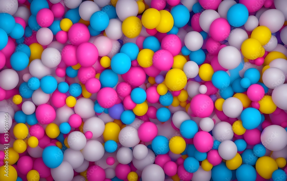 Wide celebration banner background with rainbow multicolored balloons. Wide celebration banner background with rainbow multicolored balloons.