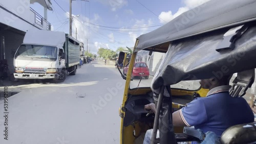 A ride in a Tuk Tuk (Auto rickshaw)   photo