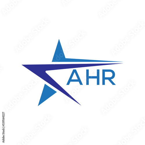 AHR letter logo. AHR blue image on white background. AHR Monogram logo design for entrepreneur and business. . AHR best icon. 