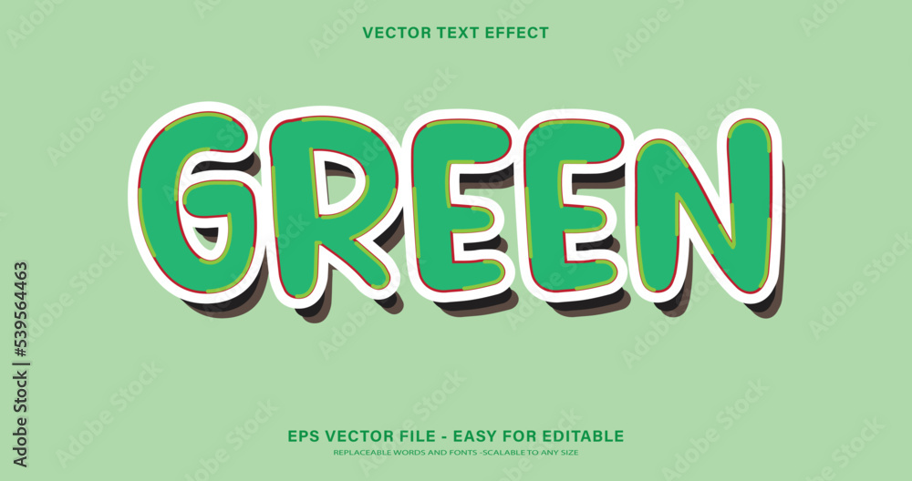 green bubble modern bold editable text effect sticker green bubble modern bold editable text effect sticker
