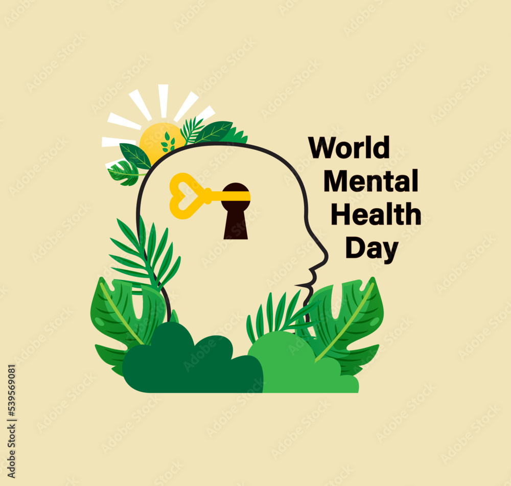 World mental health day, Mental health concepts, therapy and treatment