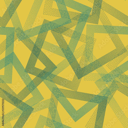 Square rhombus shapes of dot points geometric vector seamless pattern.
