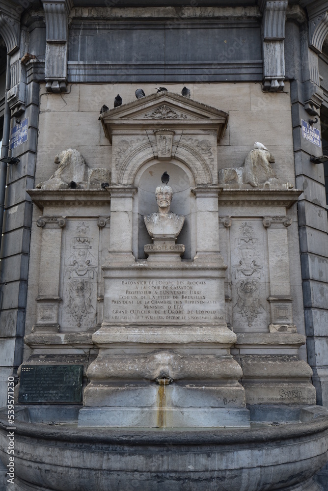 Auguste Orts Monument, Pl. de la Bourse 1, 1000 Bruxelles, Belgien