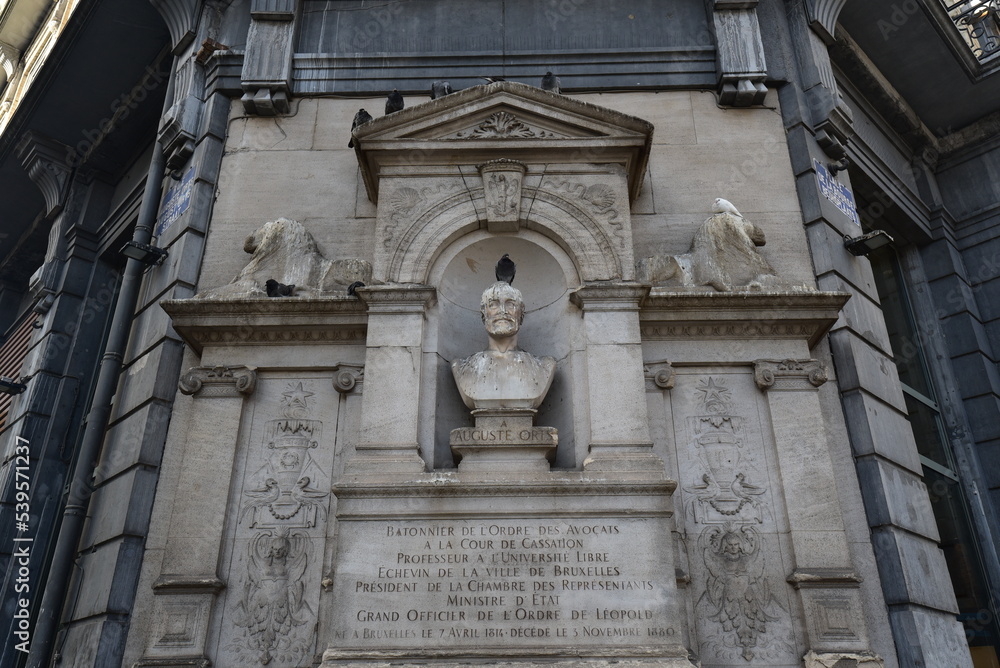 Auguste Orts Monument, Pl. de la Bourse 1, 1000 Bruxelles, Belgien