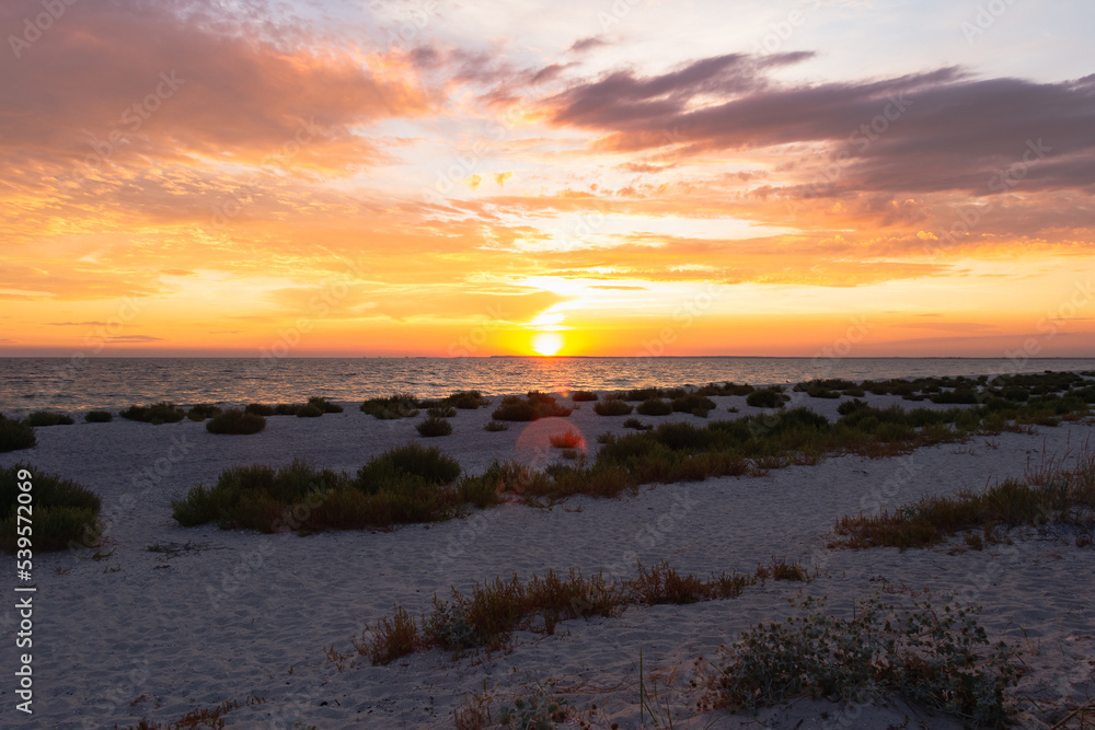 Amazing Black sea sunset, Nature landscape background. Drama sky ,sun and clouds. Golden hour at the ocean romantic evening. Tropical island summer paradise. Wild tourism in camp. Amazing Black sea sunset, Nature landscape background. Drama sky ,sun and clouds. Golden hour at the ocean romantic evening. Tropical island summer paradise. Wild tourism in camp.