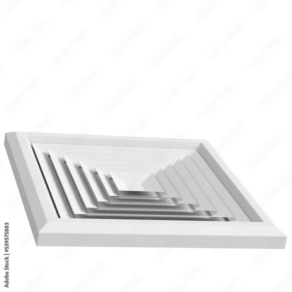 3d rendering illustration of a ceiling air vent 3d rendering illustration of a ceiling air vent
