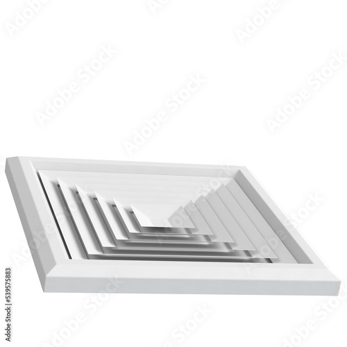 3d rendering illustration of a ceiling air vent