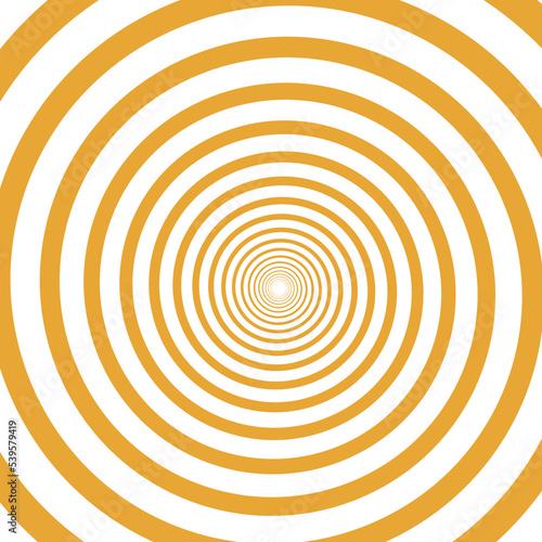 Psychedelic spiral with radial rays. Hypnotic spiral vector