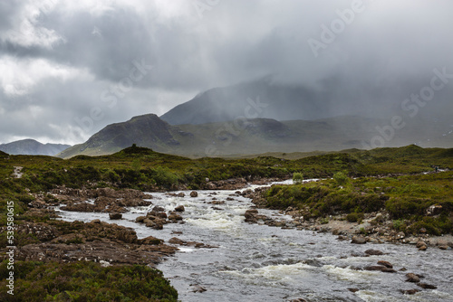 River Sligachan on the Isle of Skye in the Scottish Highlands