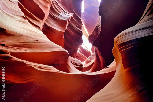 Beautiful shot of the Antelope Canyon Fototapet